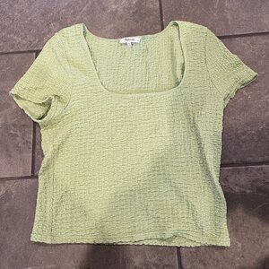 Madewell Green Textured Women's Top